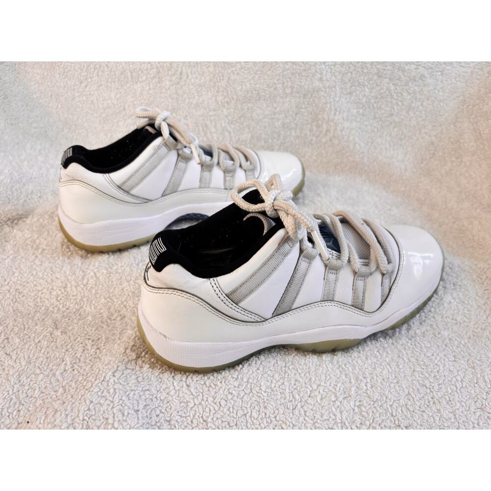 Nike Air Jordan 11 Retro Low Legend Blue White Patent Leather Sneakers Shoes 7Y